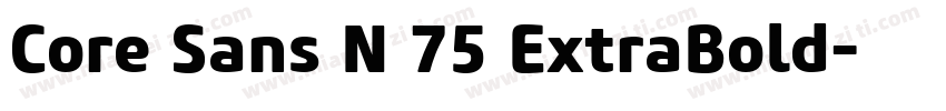 Core Sans N 75 ExtraBold字体转换